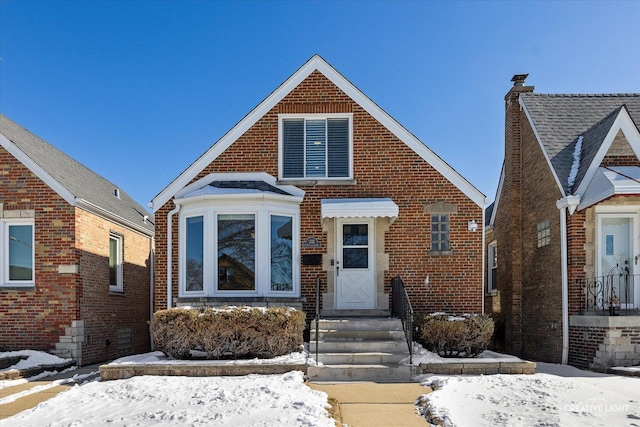 view of front of house with brick siding