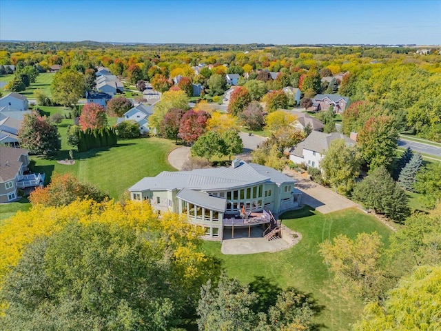 birds eye view of property featuring a residential view