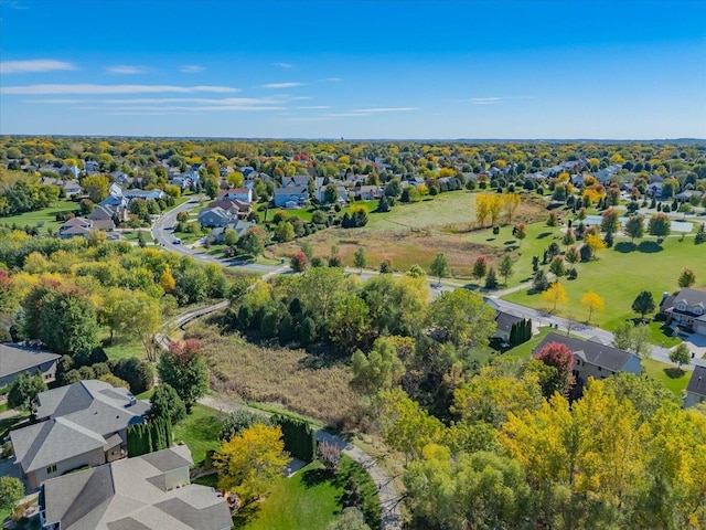 bird's eye view with a residential view