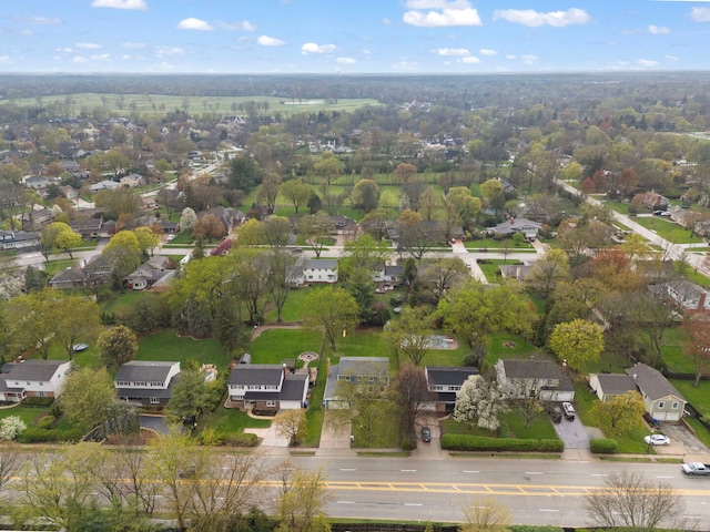 birds eye view of property featuring a residential view