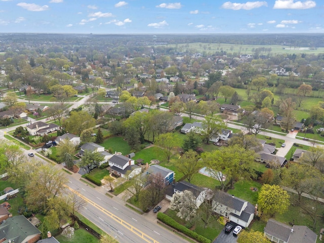 bird's eye view featuring a residential view