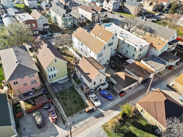 birds eye view of property featuring a residential view