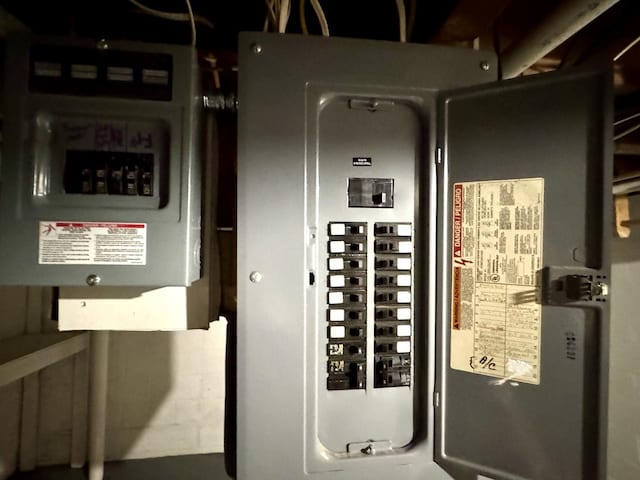 utility room featuring electric panel