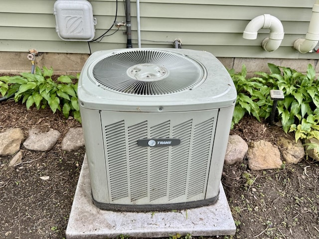 details with central AC unit