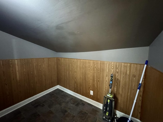 bonus room with lofted ceiling