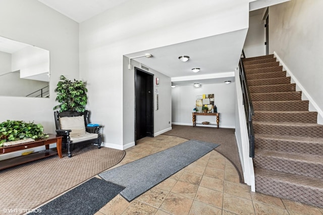 lobby featuring stairs