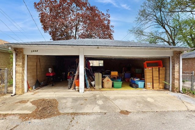 1222 Austin St, Evanston, IL 60202 - detached garage featuring fence