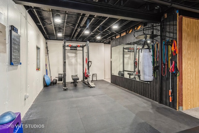 view of exercise room