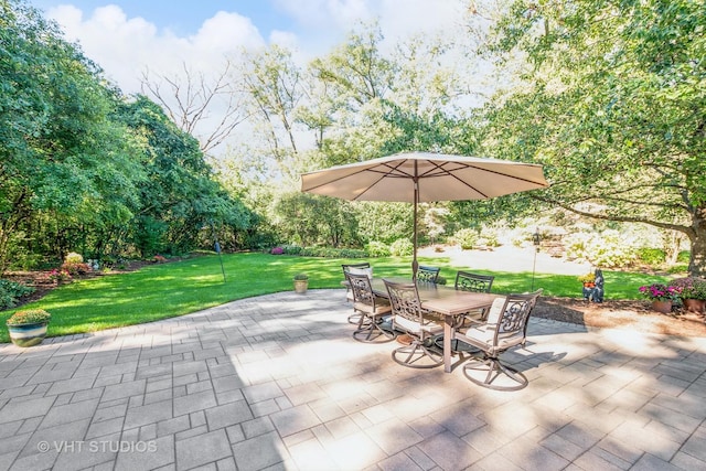 view of patio / terrace with outdoor dining space