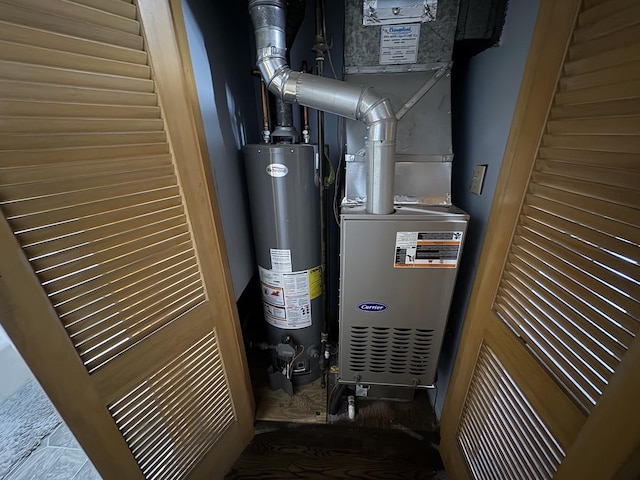 4257 W SW Hwy, Hometown, IL 60456 - utility room with gas water heater