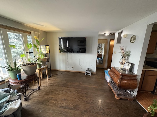 4257 W SW Hwy, Hometown, IL 60456 - interior space featuring a healthy amount of sunlight, visible vents, baseboards, and wood finished floors