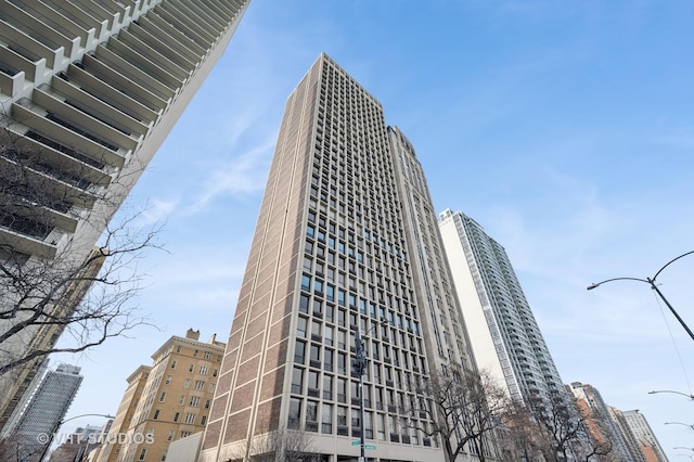 view of building exterior with a view of city