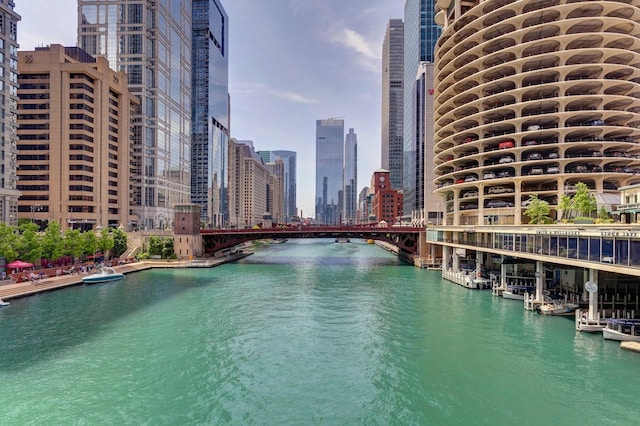 water view featuring a city view