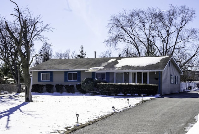 view of ranch-style home