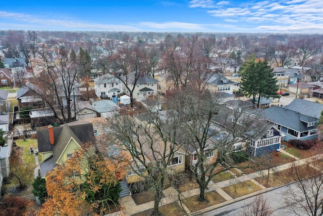 drone / aerial view featuring a residential view