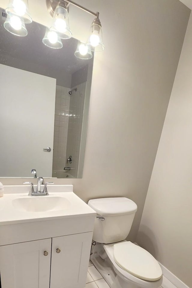 4015 N Milwaukee Ave Unit 516, Chicago, IL 60641 - full bath featuring tile patterned flooring, vanity, baseboards, and toilet