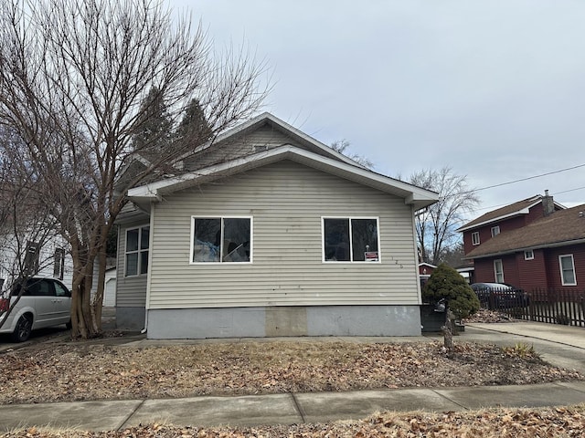 view of side of property