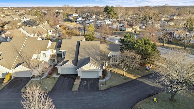 bird's eye view featuring a residential view