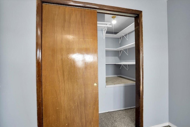 view of closet