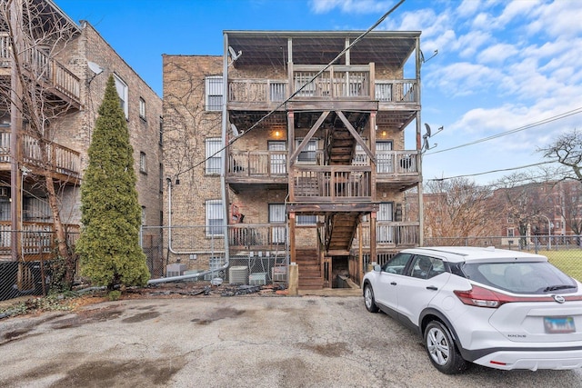 townhome / multi-family property with stairway