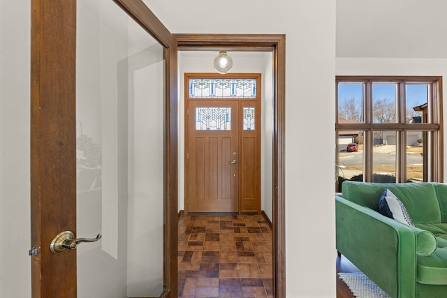 entryway with plenty of natural light