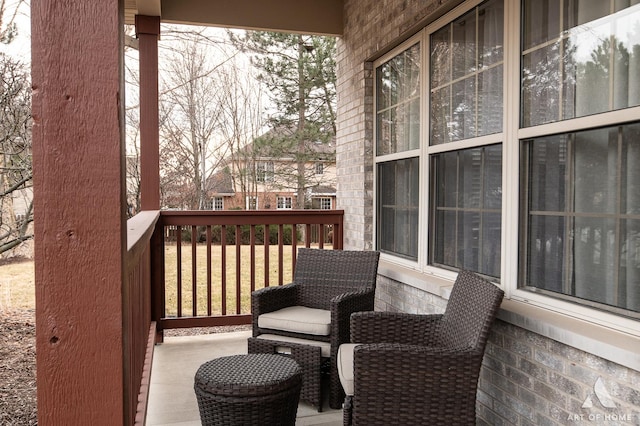 view of balcony