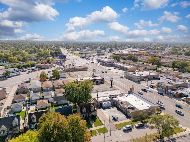 aerial view featuring a residential view