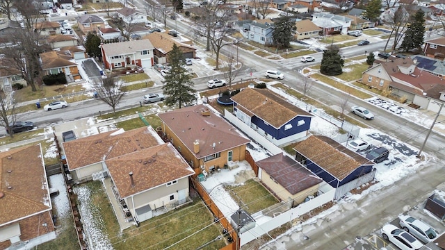 bird's eye view featuring a residential view