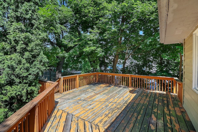 831 W Galena Blvd, Aurora, IL 60506 - deck with view of wooded area