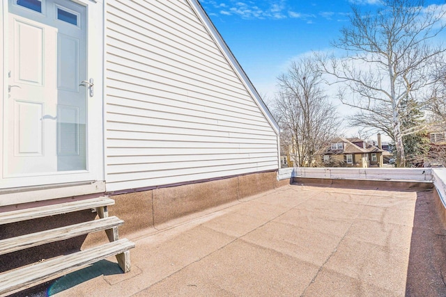 view of patio featuring entry steps