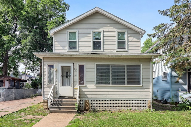 710 E Benton St, Aurora, IL 60505 - american foursquare style home featuring entry steps and crawl space