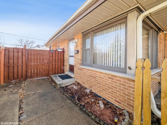 view of patio / terrace featuring fence