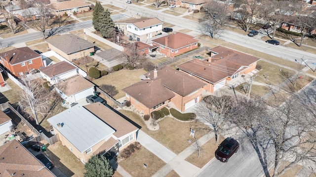 birds eye view of property featuring a residential view