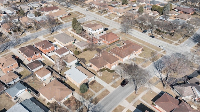 aerial view featuring a residential view