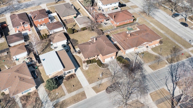 birds eye view of property featuring a residential view