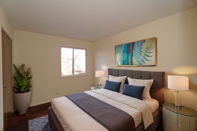 bedroom with baseboards