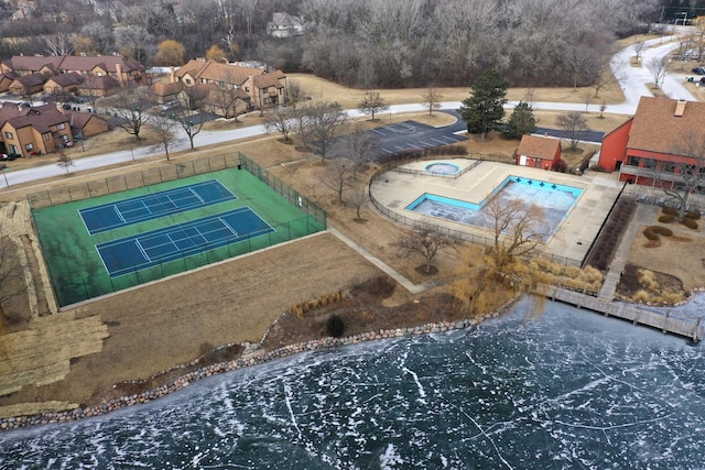 birds eye view of property