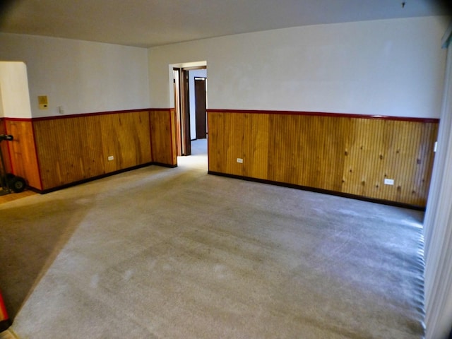 15805 Peggy Ln Unit 2, Oak Forest, IL 60452 - carpeted spare room featuring wood walls and wainscoting