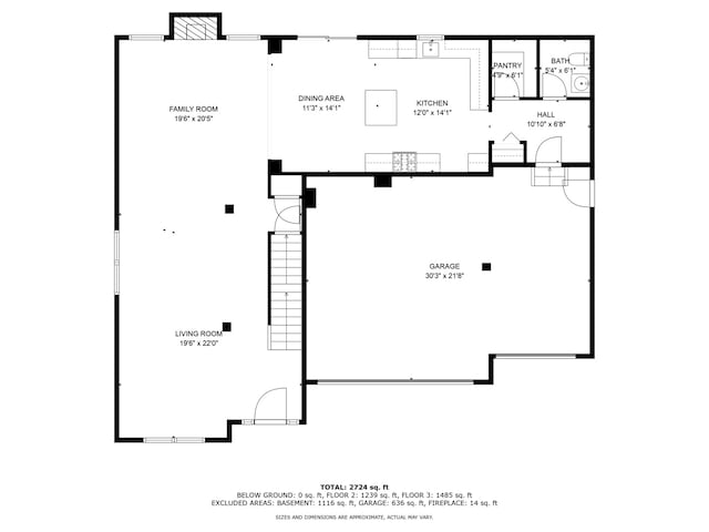 733 Juniper St, Oswego, IL 60543 - view of floor plan / room layout