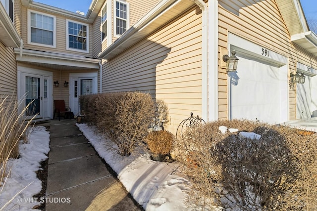 view of home's exterior featuring an attached garage