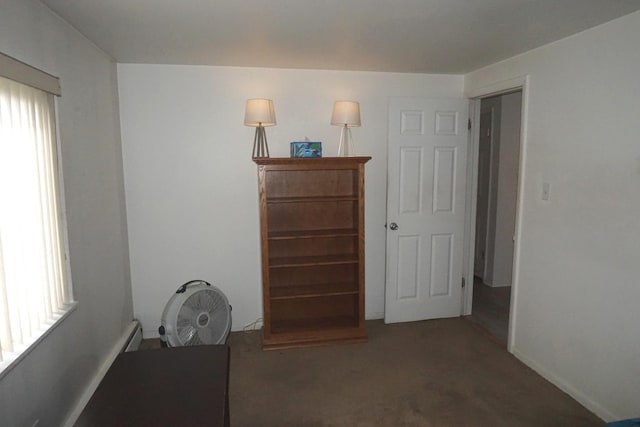 interior space featuring carpet floors and plenty of natural light