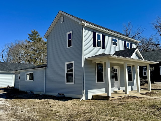 exterior space featuring a porch