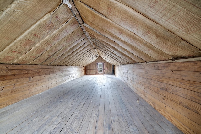 view of attic