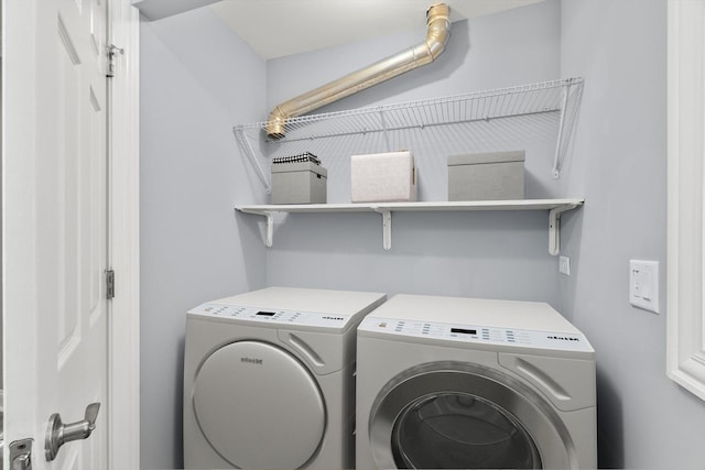 laundry room featuring laundry area and independent washer and dryer