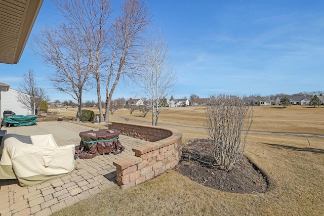 view of yard featuring a patio area