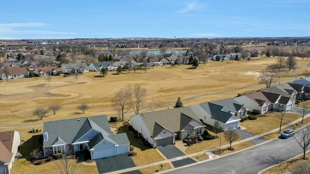 aerial view featuring a residential view