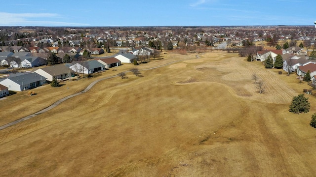 aerial view featuring a residential view