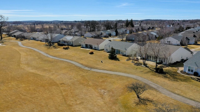 drone / aerial view featuring a residential view