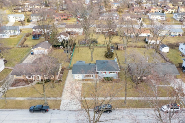 drone / aerial view featuring a residential view