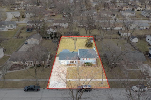 drone / aerial view featuring a residential view